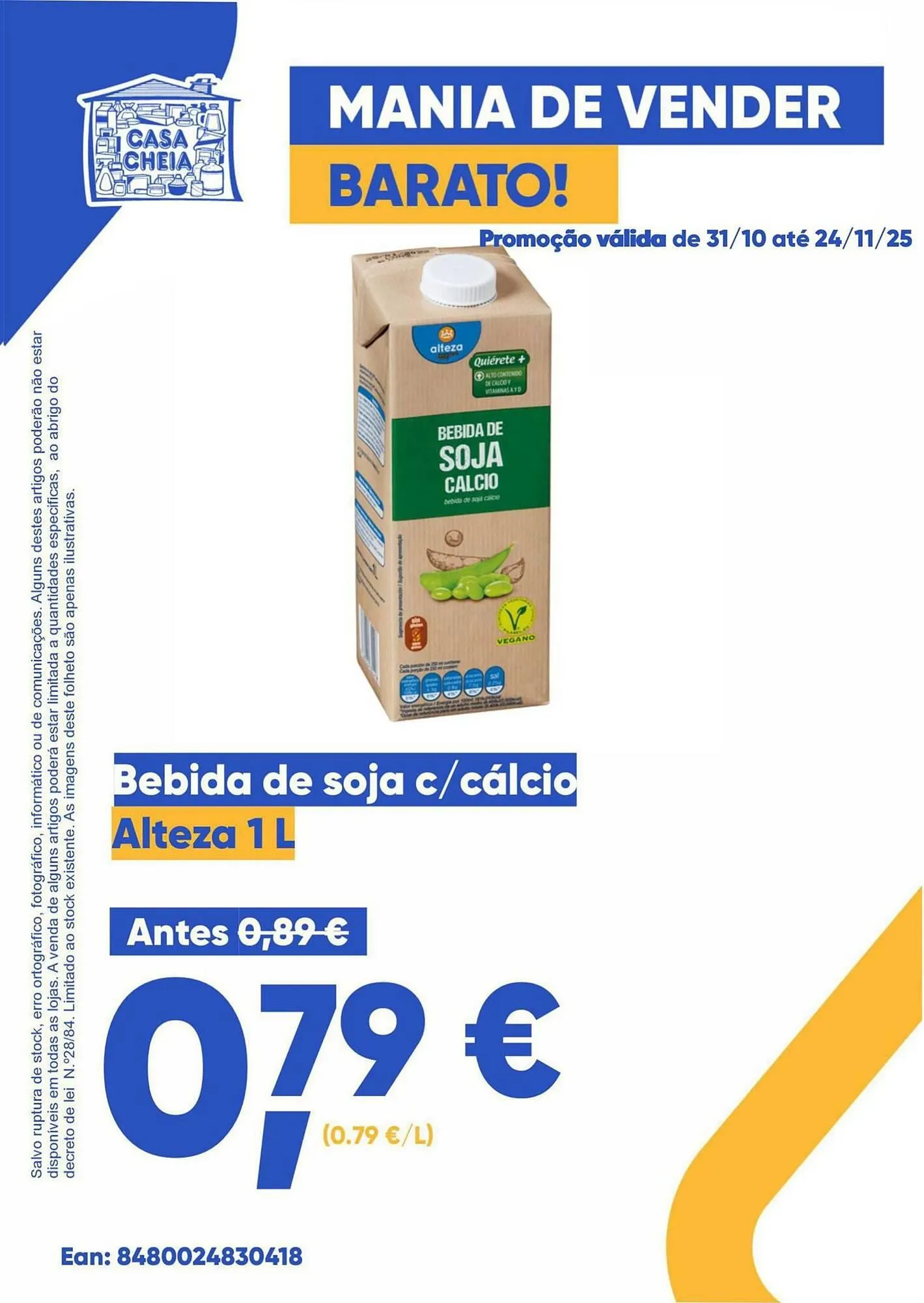 Folheto Folheto Casa Cheia de 31 de outubro até 27 de novembro 2025 - Pagina 1