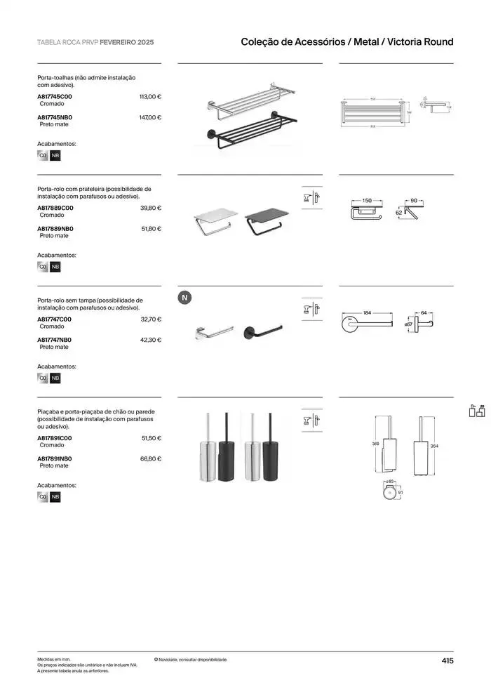 Folheto Soluções de Banho  de 6 de janeiro até 31 de dezembro 2025 - Pagina 417