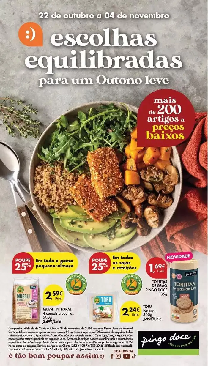 Folheto Grandes descontos em produtos selecionados de 22 de outubro até 4 de novembro 2024 - Pagina 1