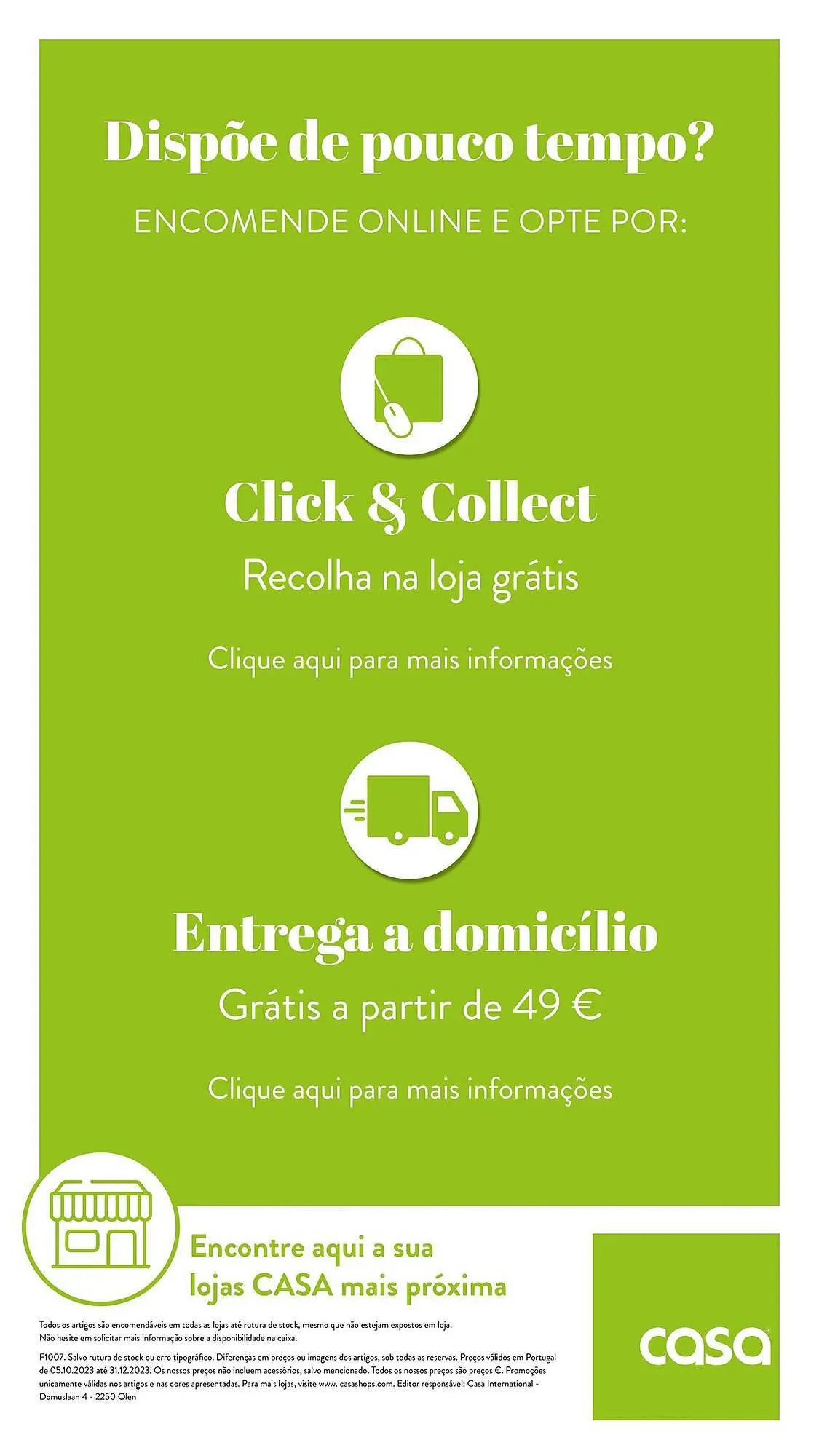 Folheto Folheto CASA de 5 de outubro até 31 de dezembro 2023 - Pagina 34