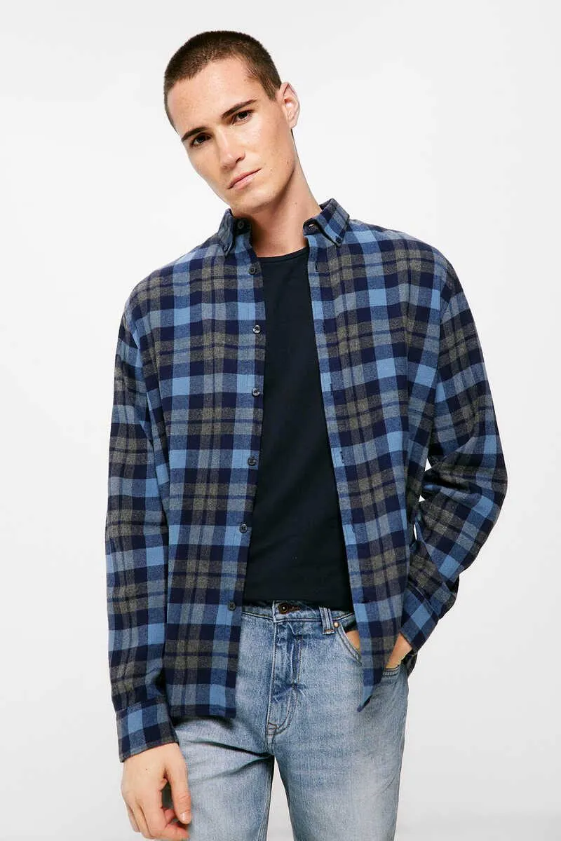 Camisa cuadros franela
