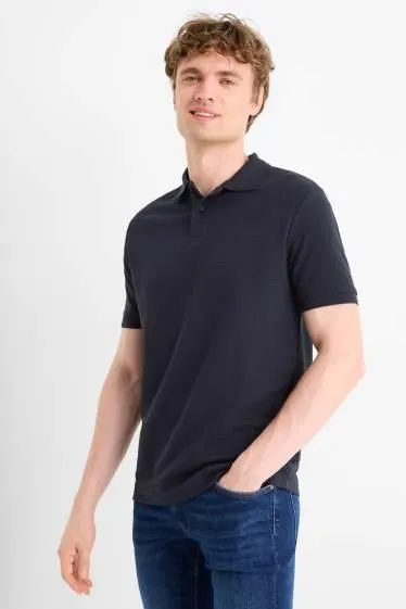 Polo shirt - regular fit - ribbed