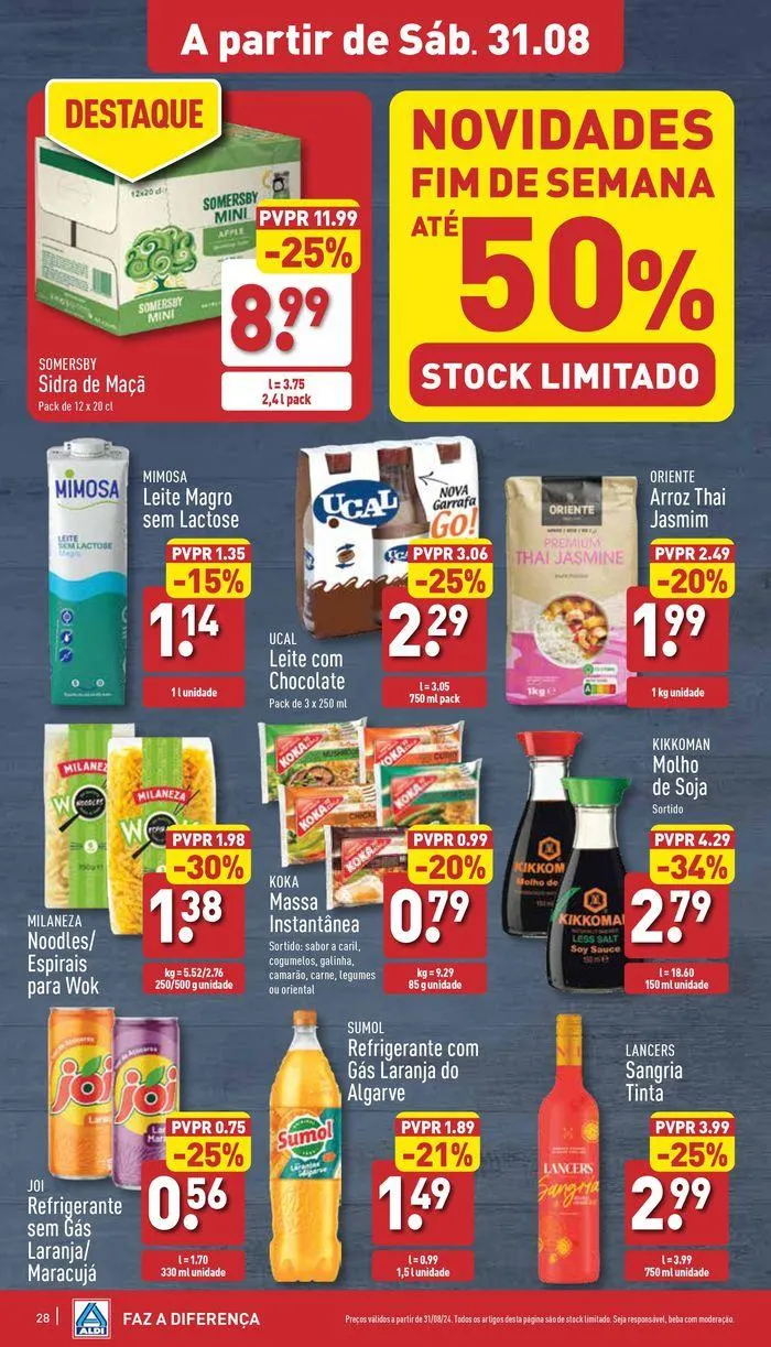 Folheto Frescos a preços imbatíveis de 28 de agosto até 9 de setembro 2024 - Pagina 28