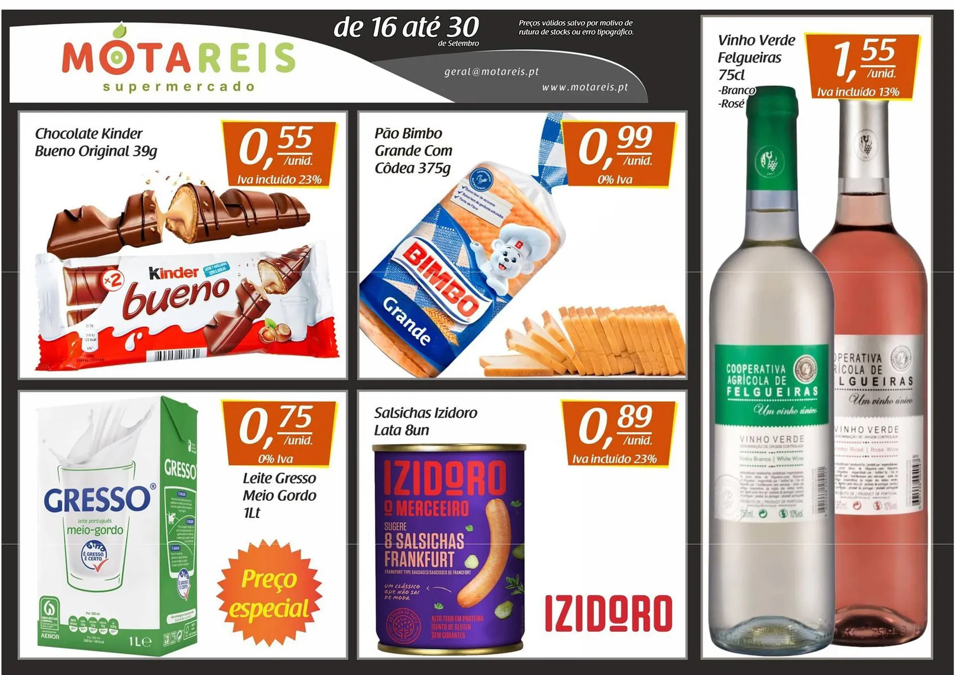 Folheto Folheto Mota Reis de 18 de setembro até 30 de setembro 2023 - Pagina 1