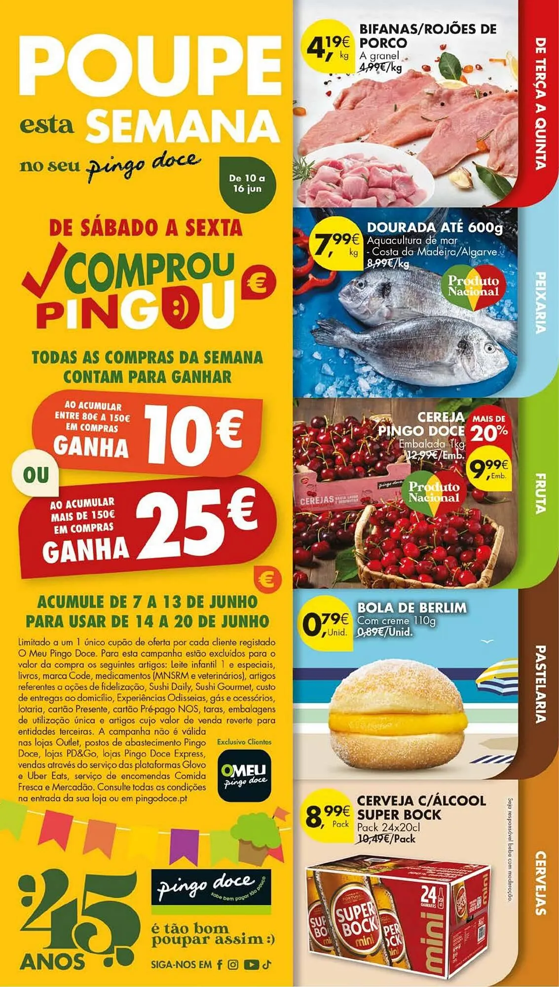 Folheto Folheto Pingo Doce de 10 de junho até 16 de junho 2025 - Pagina 1