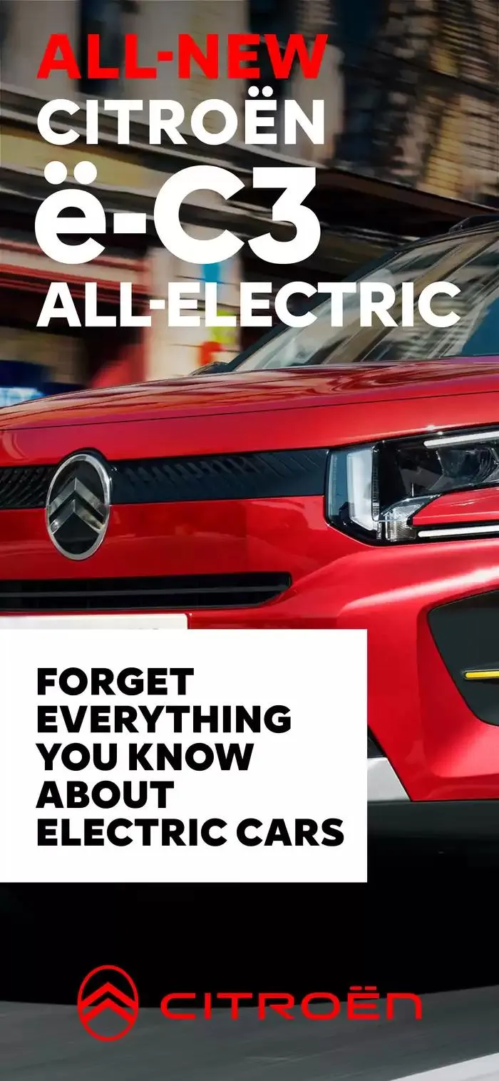 Folheto Citroen Novo ë-c3 de 18 de novembro até 18 de novembro 2025 - Pagina 1