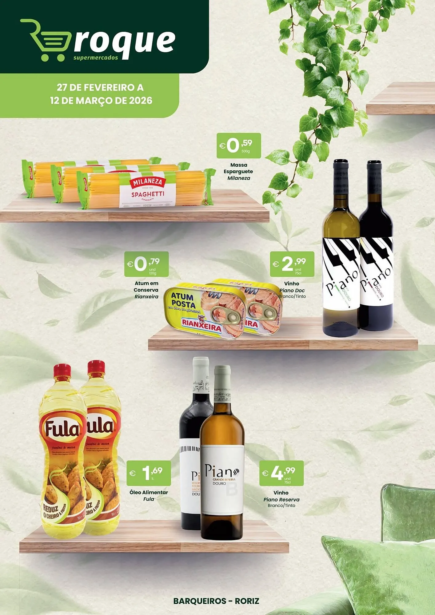 Folheto Folheto Roque Supermercados de 27 de fevereiro até 12 de março 2026 - Pagina 1