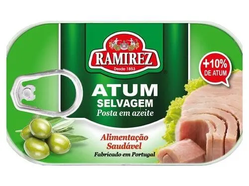 atum em azeite ramirez 120g+10%gratis 120(86)g