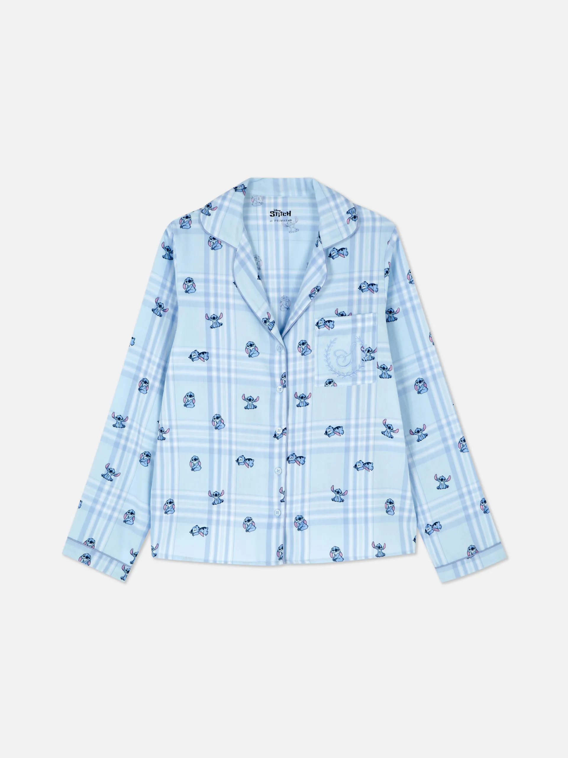 Camisa pijama flanela Disney Stitch