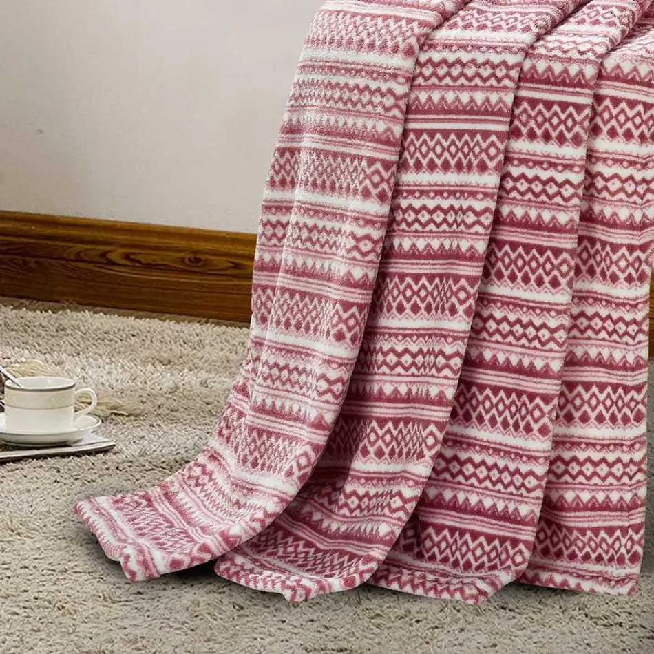 Manta Coral Loreto Lilás