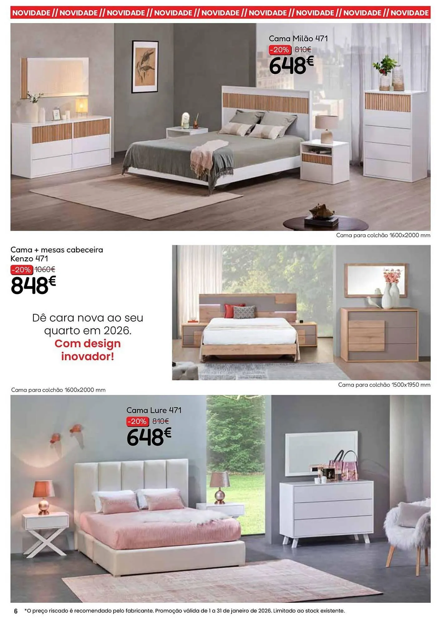 Folheto Folheto Hiper Centro do Móvel de 6 de janeiro até 31 de janeiro 2026 - Pagina 6