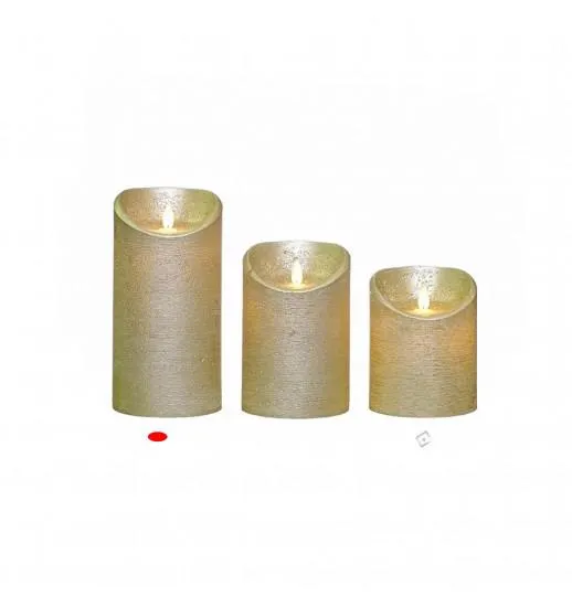 LANTERNA LED / VELA GRANDE COM PAVIO COM MOVIMENTO - 73740