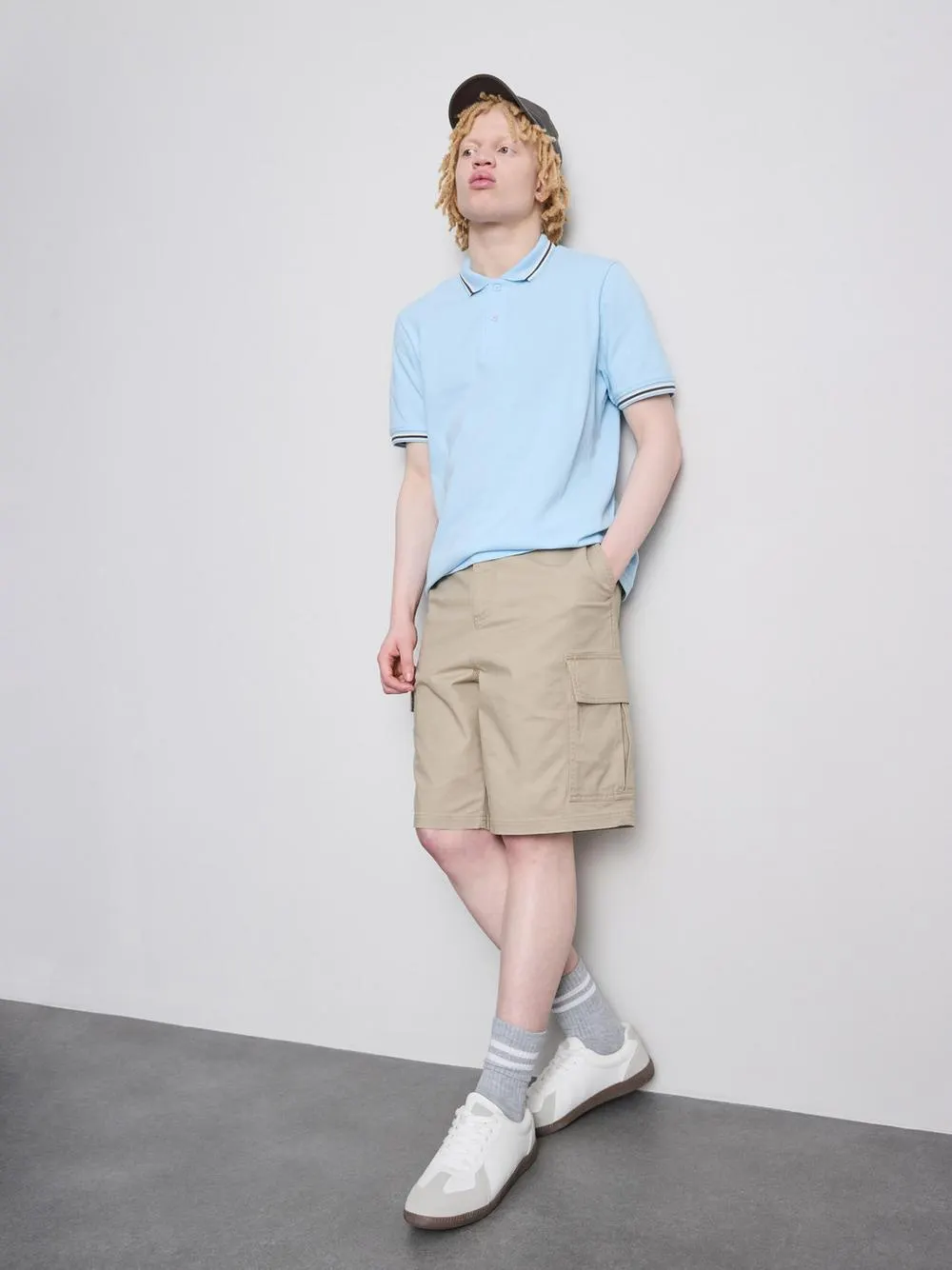 Polo textura favo mel