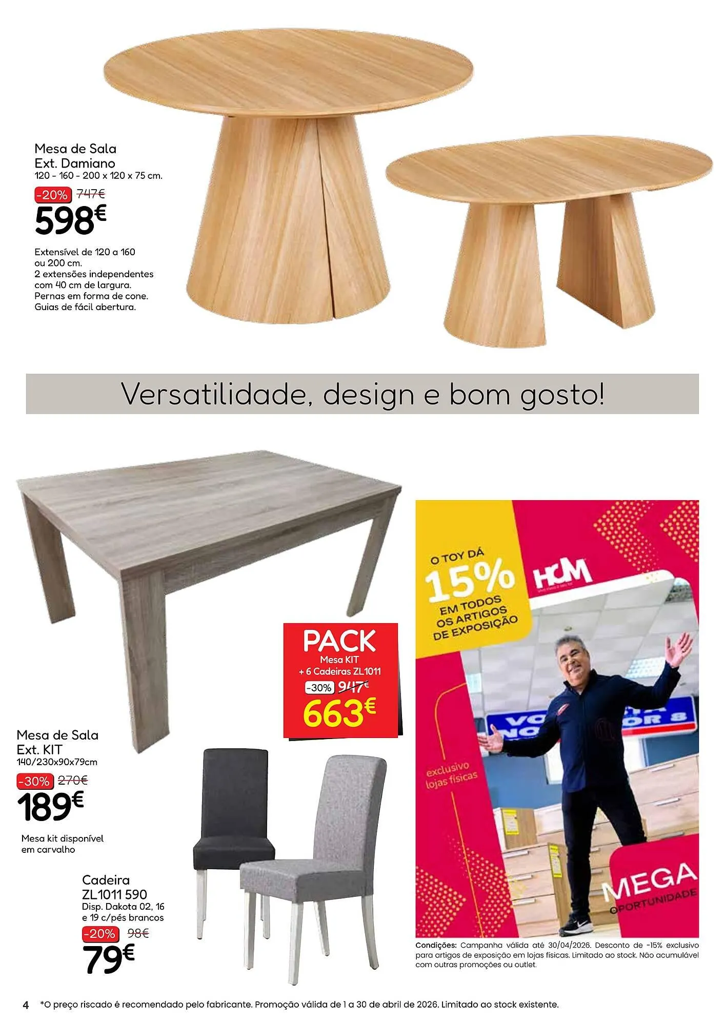 Folheto Folheto Hiper Centro do Móvel de 13 de abril até 30 de abril 2026 - Pagina 4