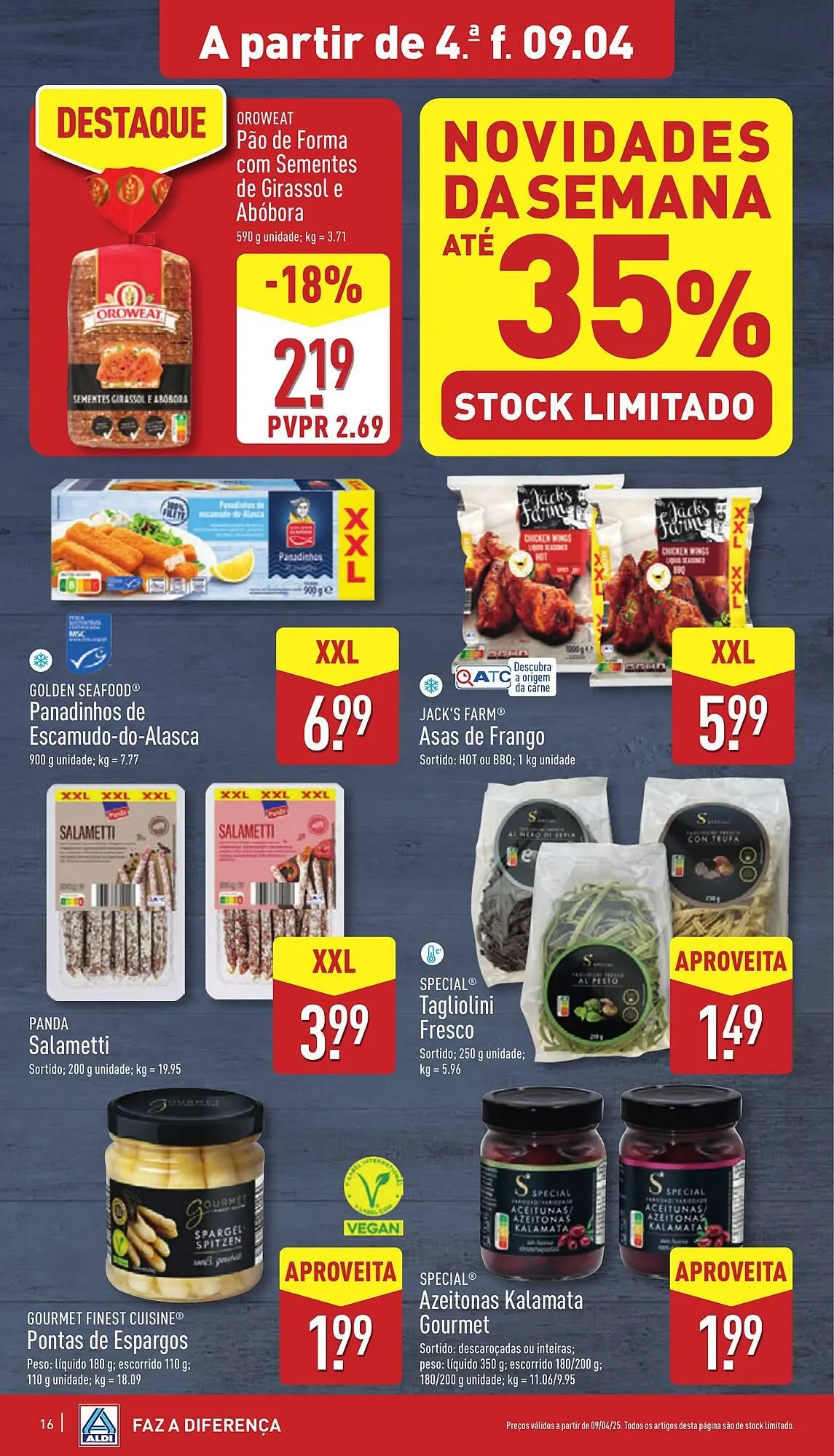 Folheto Folheto ALDI de 9 de abril até 15 de abril 2025 - Pagina 16