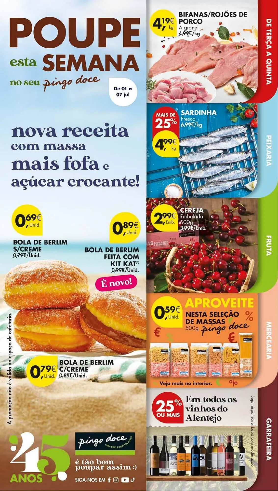 Folheto Folheto Pingo Doce de 1 de julho até 7 de julho 2025 - Pagina 1
