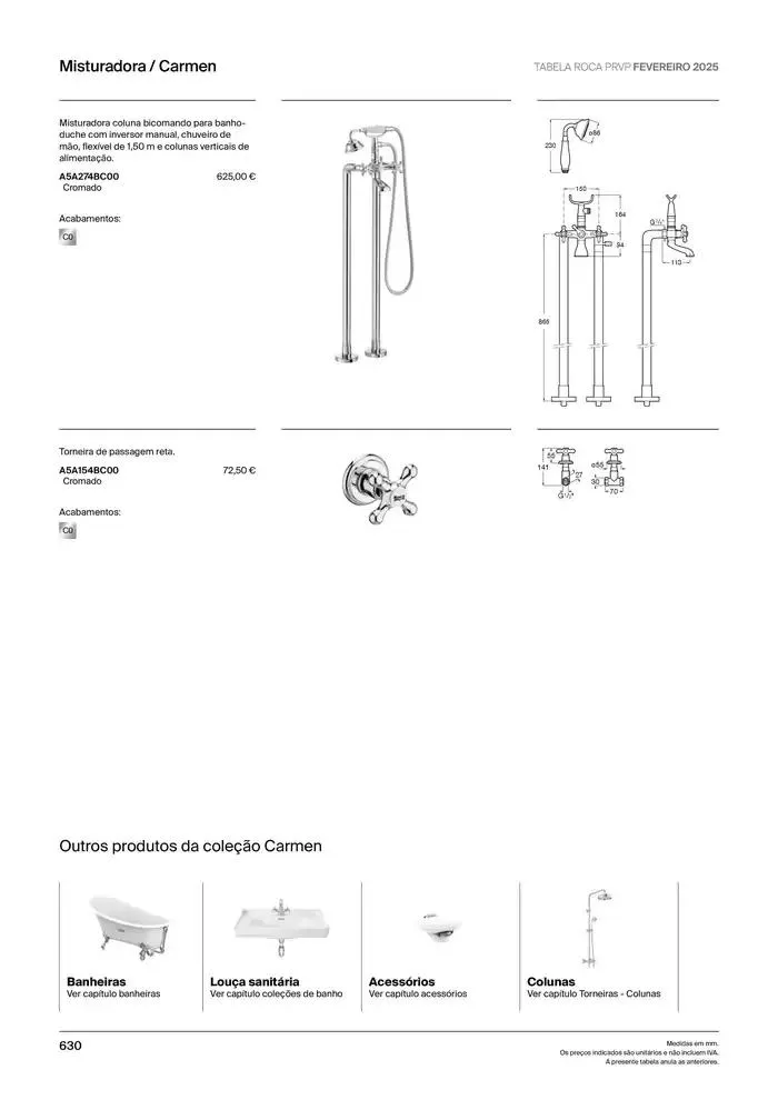 Folheto Soluções de Banho  de 6 de janeiro até 31 de dezembro 2025 - Pagina 632