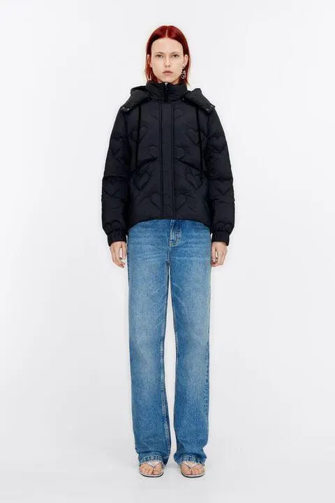 Casaco acolchoado preto