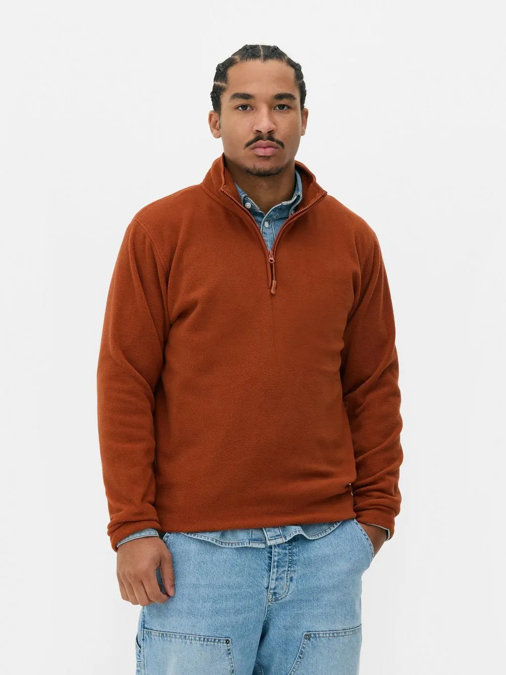 Flísová mikina se zipem u krku