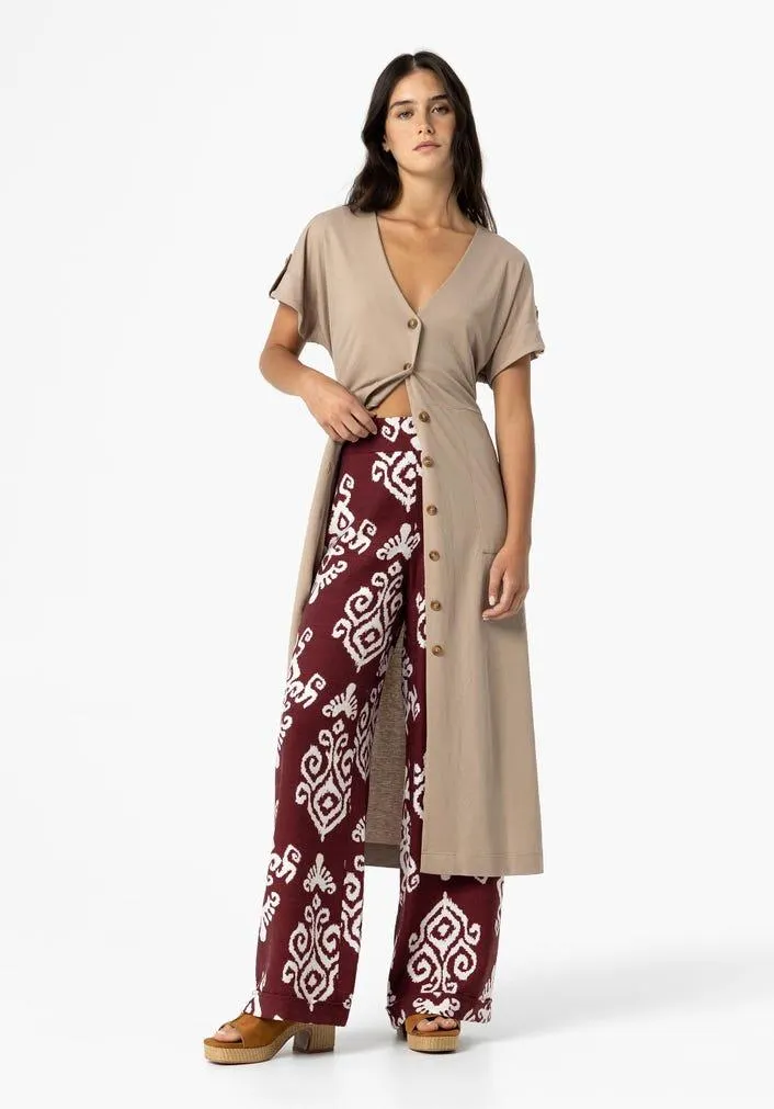 Calças Palazzo Estampadas