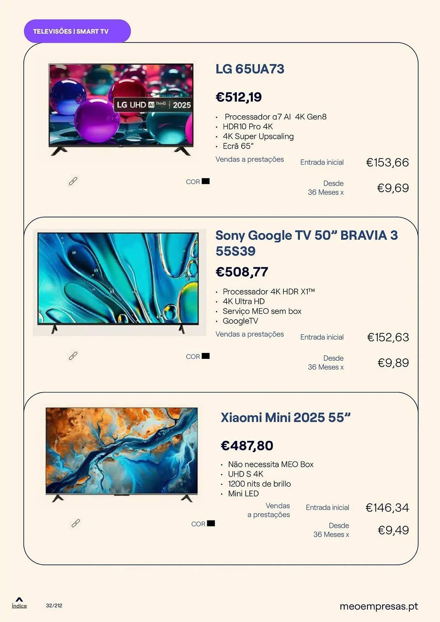 Folheto Catálogo MEO de 20 de outubro até 31 de dezembro 2025 - Pagina 32