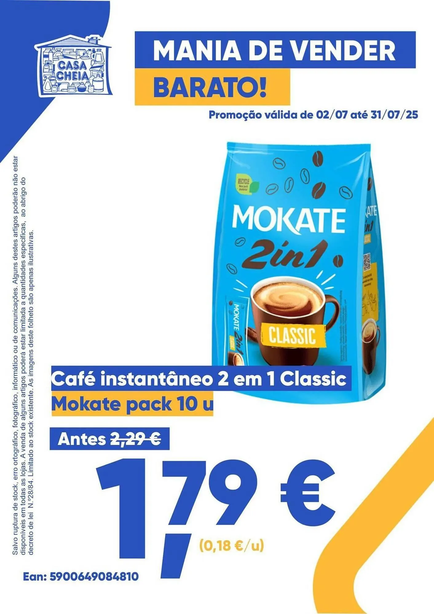 Folheto Folheto Casa Cheia de 2 de julho até 31 de julho 2025 - Pagina 1