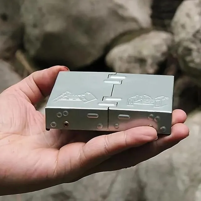 1 stuks ultralichte opvouwbare zakkachel voor kamperen en survival buitenshuis - draagbare brander voor houtverbranding