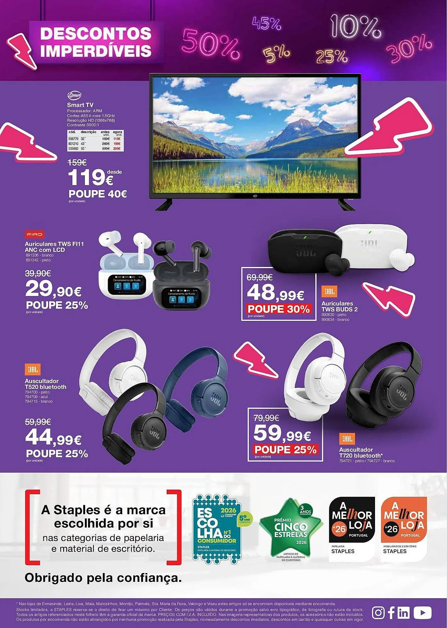 Folheto Folheto Staples de 9 de março até 31 de março 2026 - Pagina 16