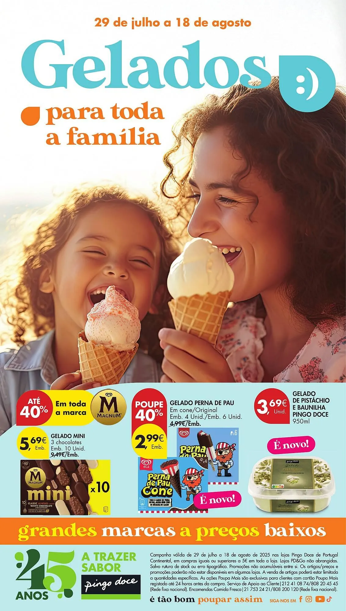 Folheto Folheto Pingo Doce de 29 de julho até 18 de agosto 2025 - Pagina 1