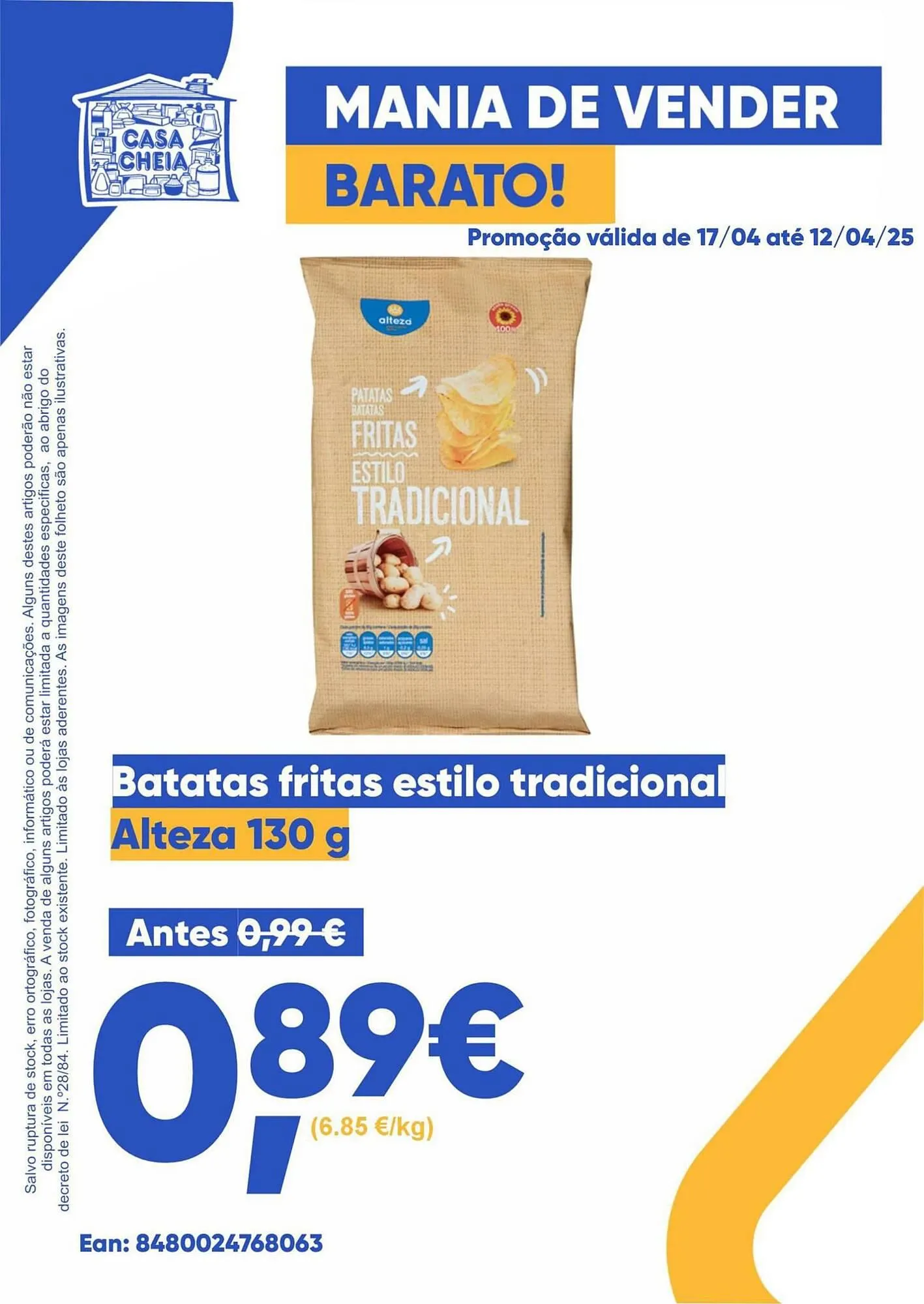 Folheto Folheto Casa Cheia de 17 de abril até 12 de maio 2025 - Pagina 1