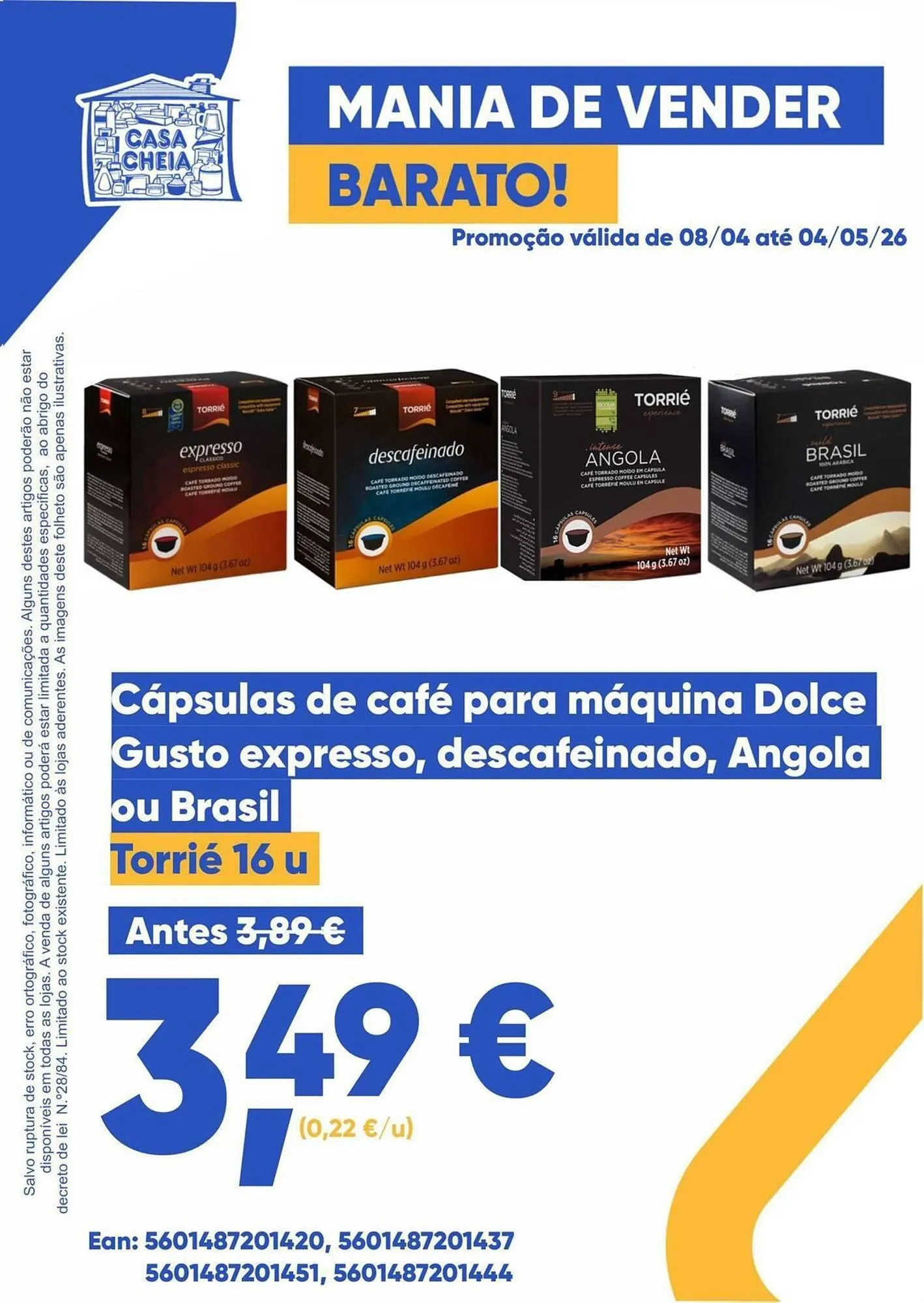 Folheto Folheto Casa Cheia de 9 de abril até 4 de maio 2026 - Pagina 1