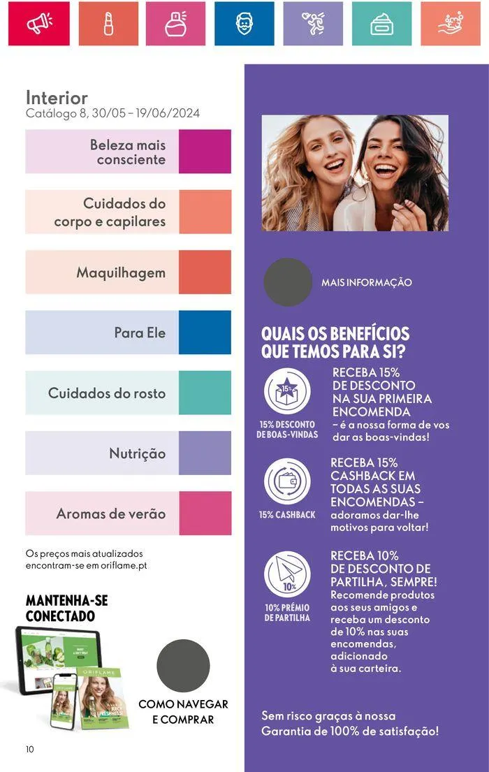 Folheto Folheto Oriflame de 30 de maio até 19 de junho 2024 - Pagina 10