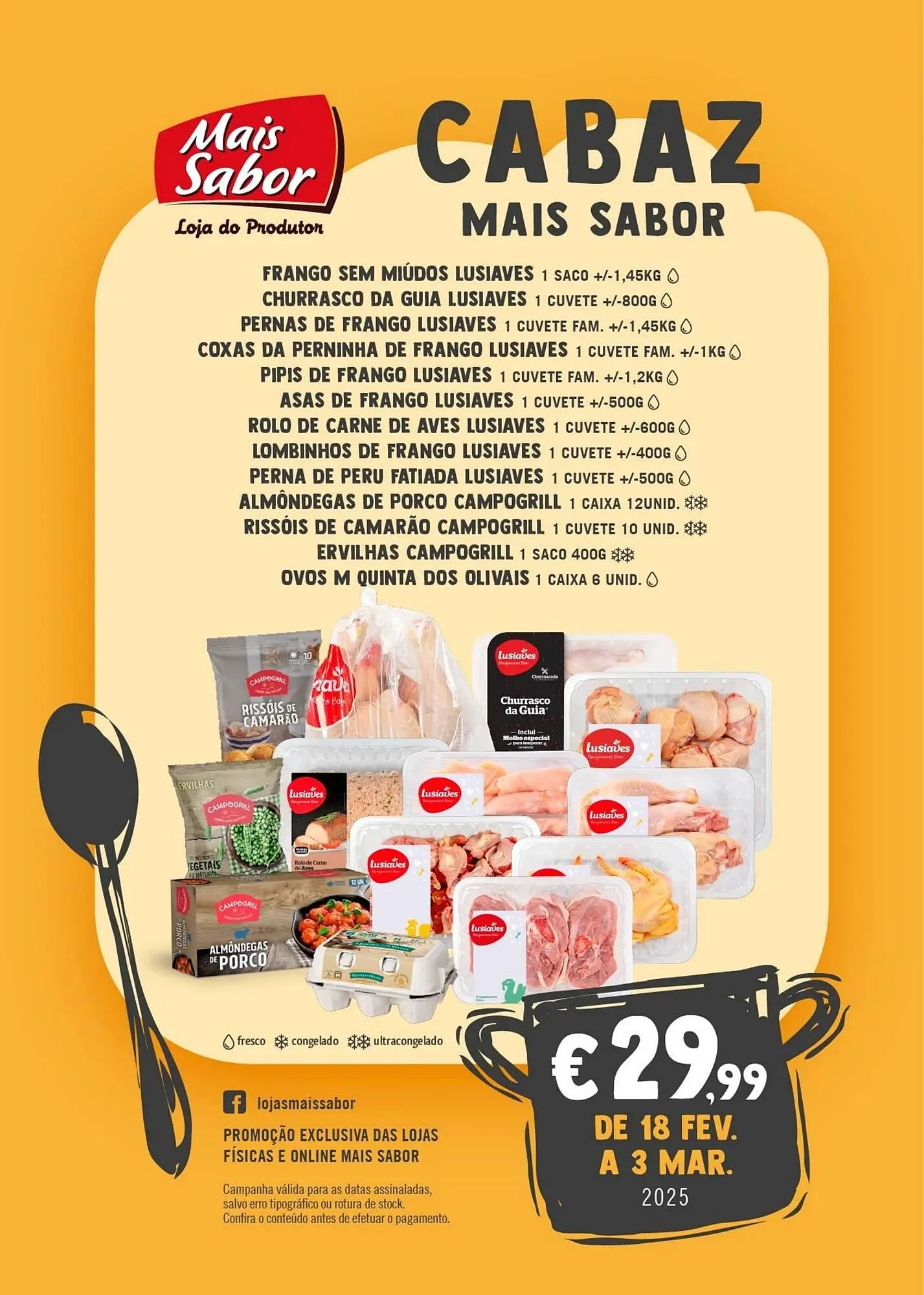Folheto Folheto Mais Sabor de 4 de março até 17 de março 2025 - Pagina 1