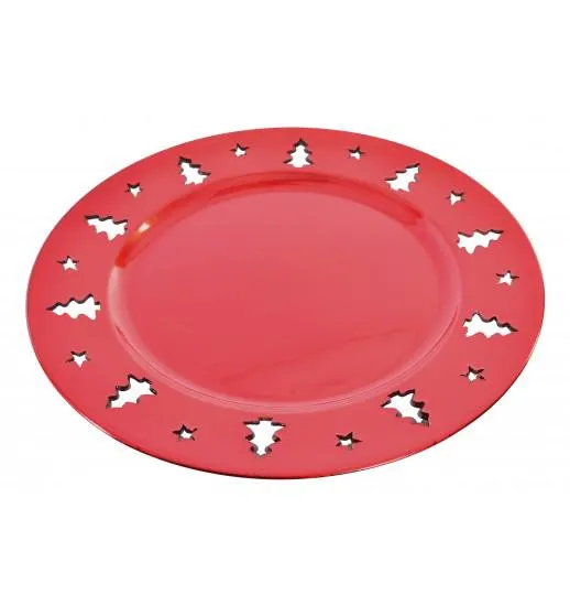 MARCADOR DE PRATOS 33*33 ARVORE VERMELHO - NV-151578