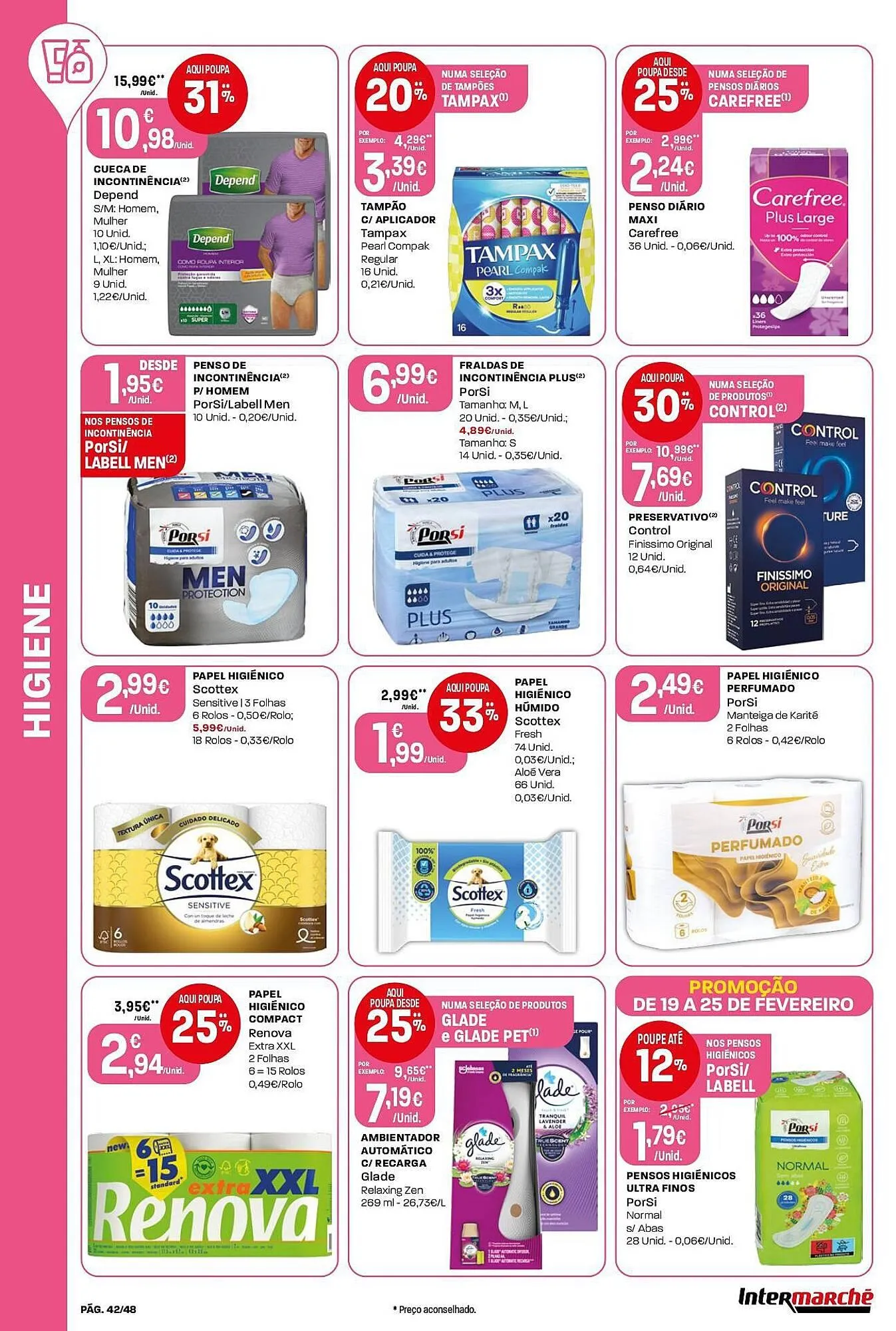 Folheto Folheto Intermarché de 19 de fevereiro até 25 de fevereiro 2026 - Pagina 42