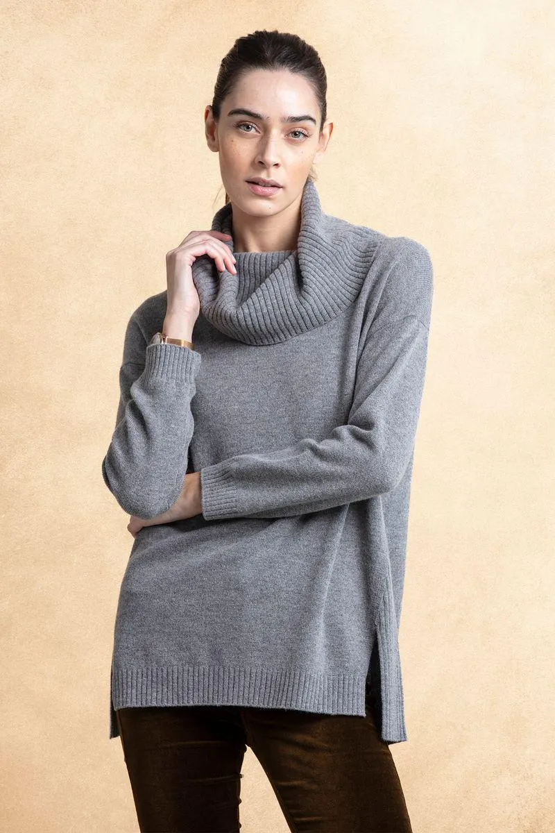 Camisola gola alta loose fit