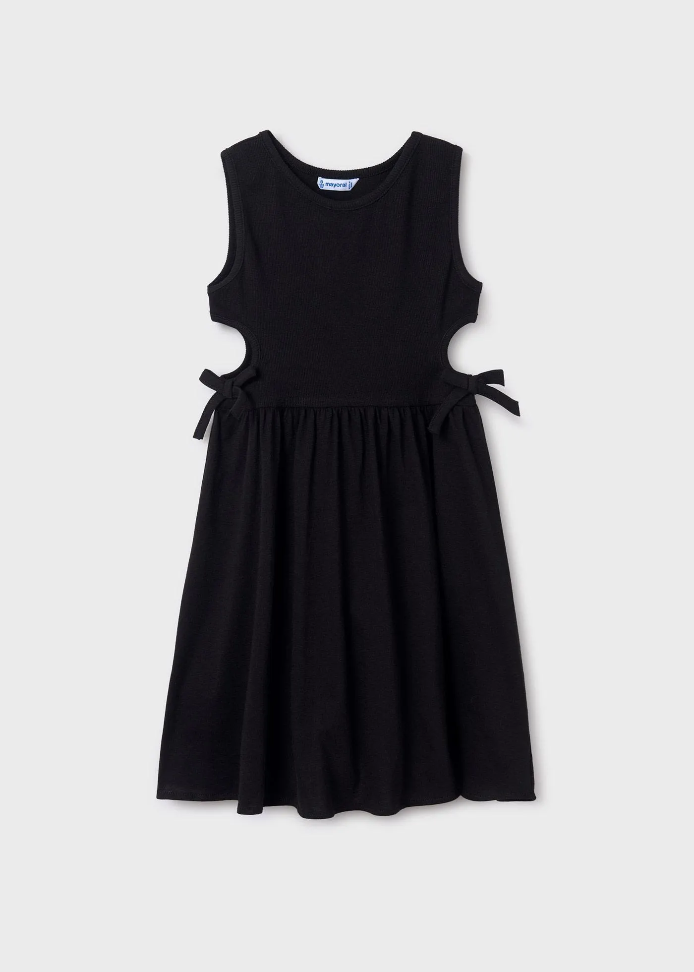 Vestido cut out canalé rapariga