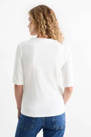 Long sleeve top - ribbed