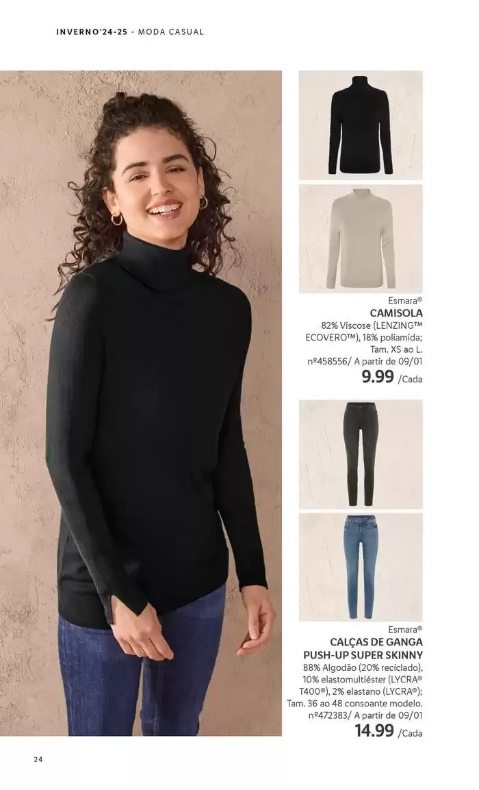 Folheto Esmara de 2 de dezembro até 22 de janeiro 2025 - Pagina 24