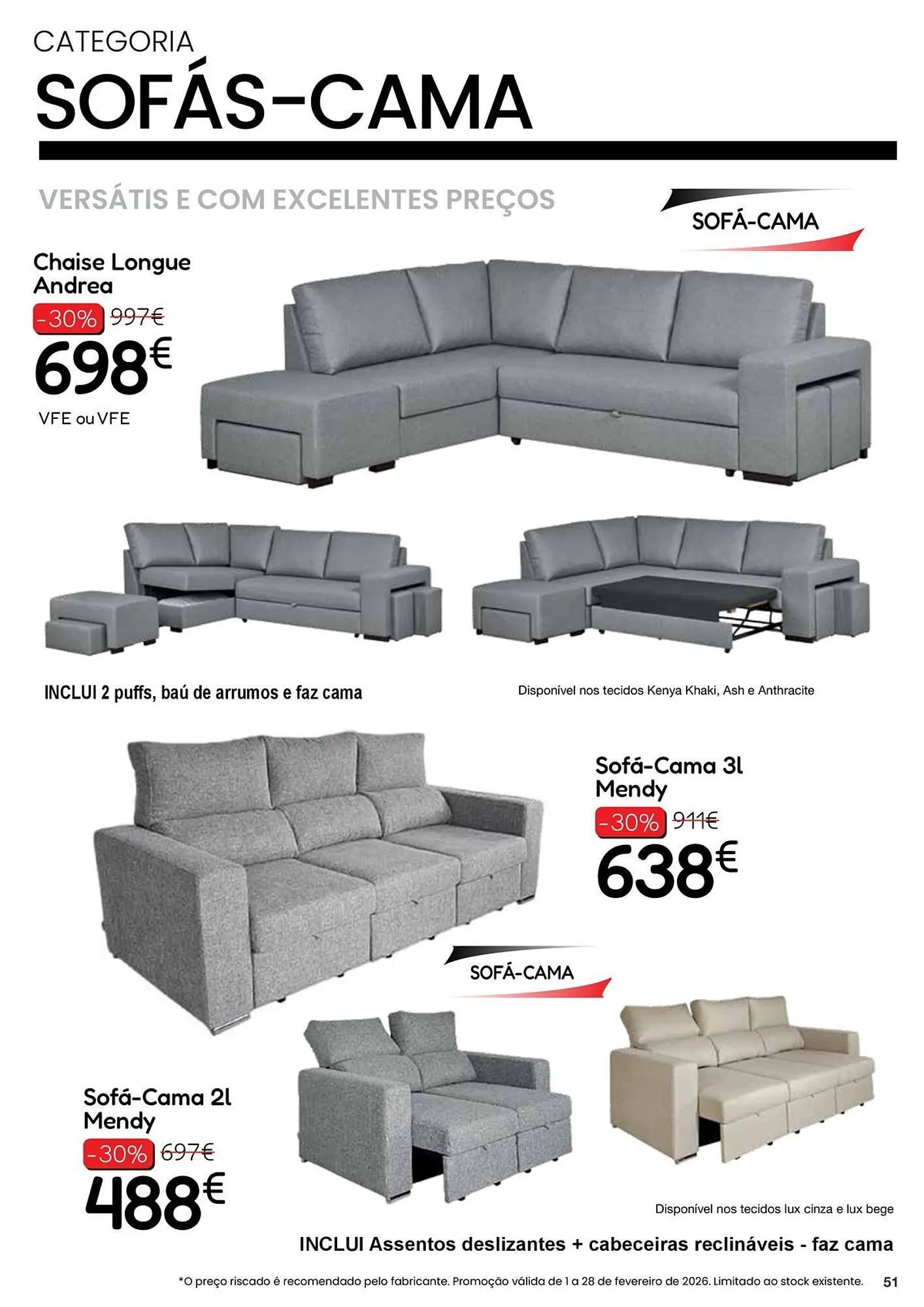 Folheto Folheto Hiper Centro do Móvel de 2 de fevereiro até 28 de fevereiro 2026 - Pagina 51