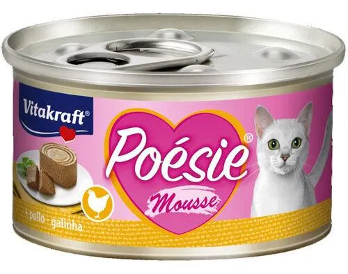 comida húmida para gato vitakraft poesie mousse frango 85g