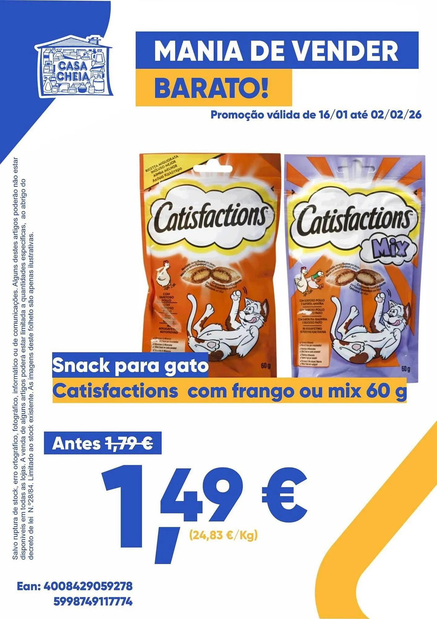 Folheto Folheto Casa Cheia de 16 de janeiro até 2 de fevereiro 2026 - Pagina 1