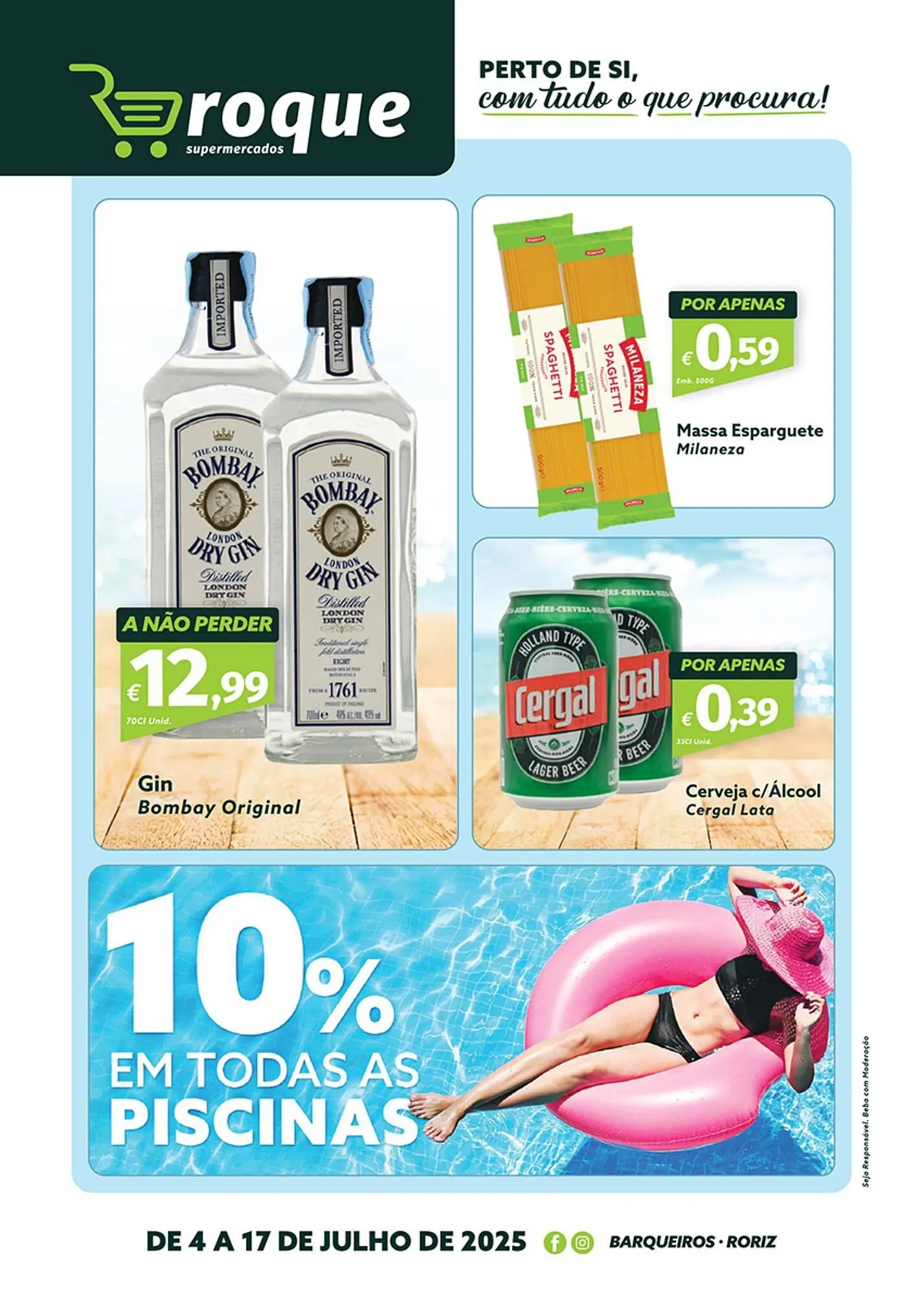 Folheto Folheto Roque Supermercados de 4 de julho até 17 de julho 2025 - Pagina 1