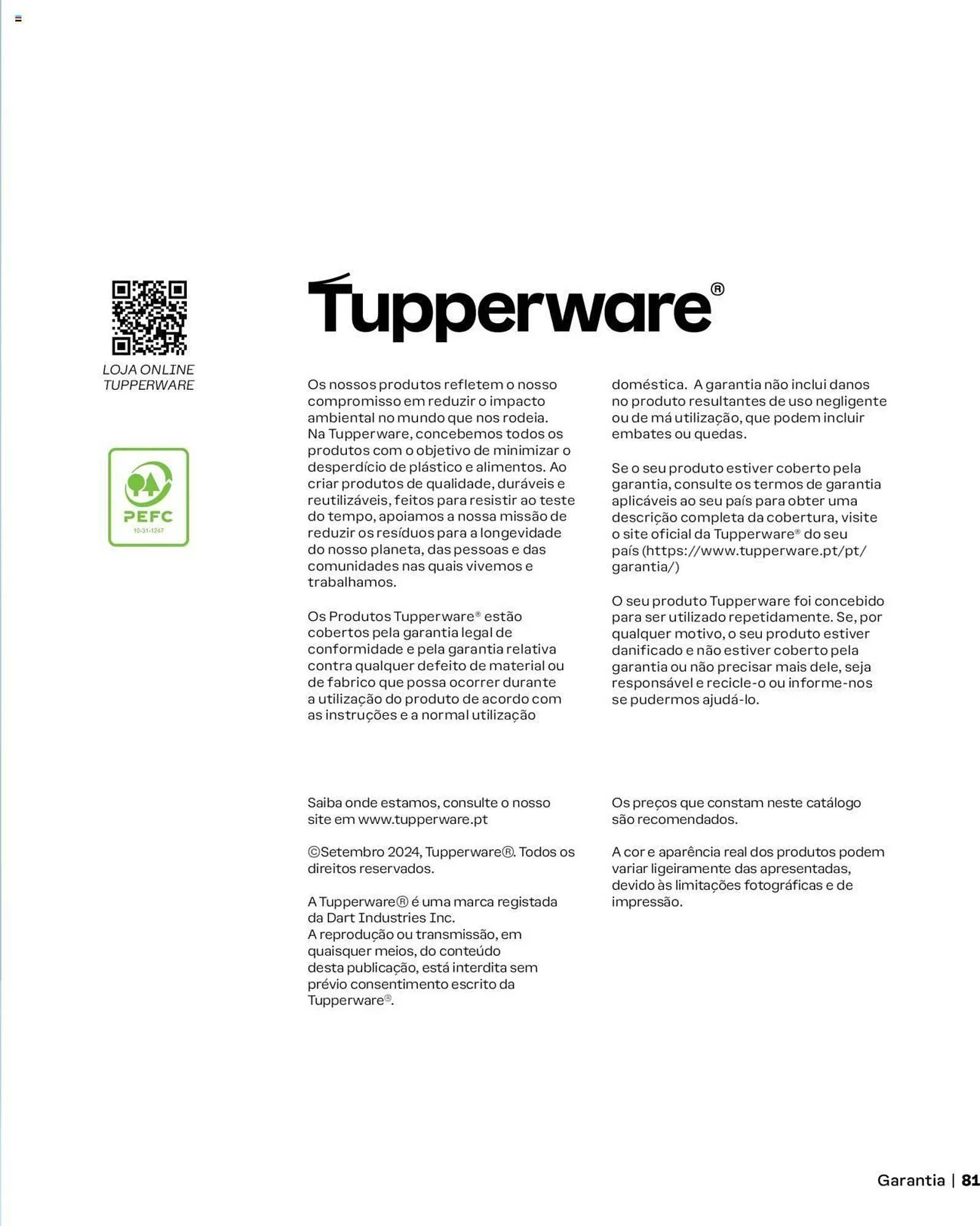 Folheto Folheto Tupperware de 1 de setembro até 28 de fevereiro 2025 - Pagina 81