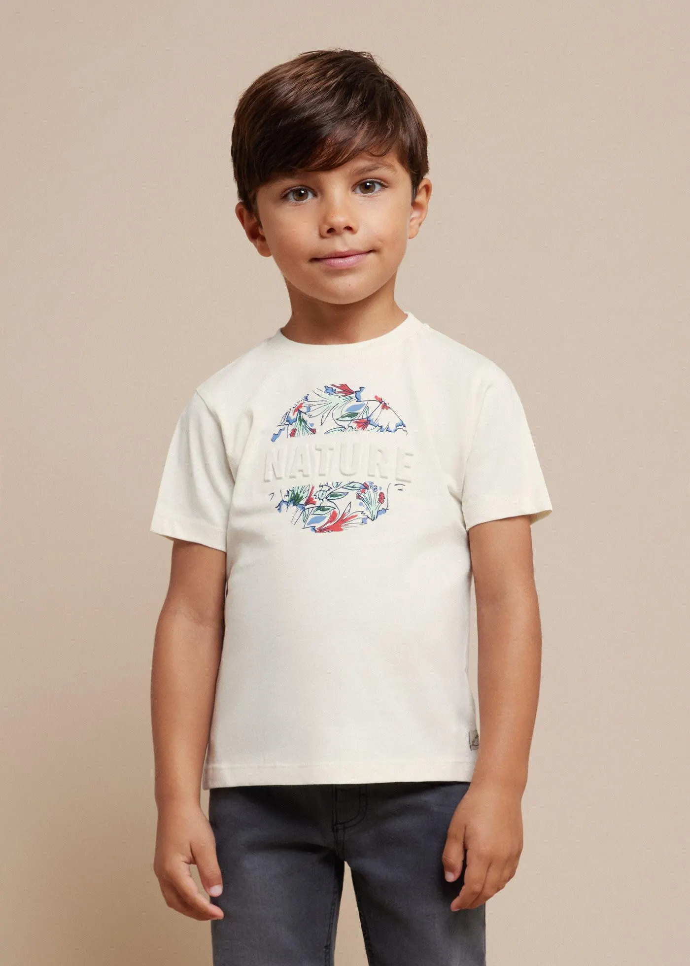 T-shirt relevo Better Cotton menino