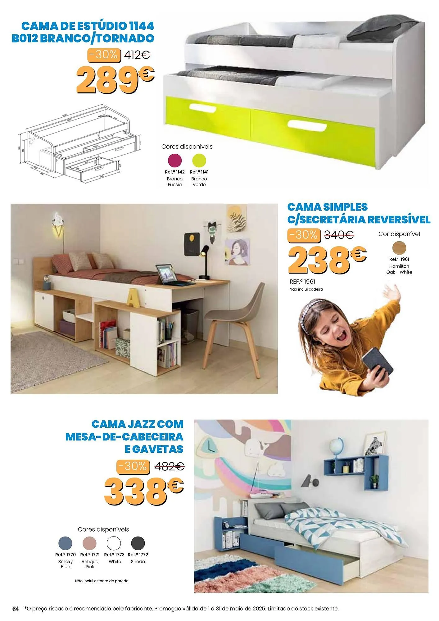 Folheto Folheto Hiper Centro do Móvel de 1 de maio até 31 de maio 2025 - Pagina 64