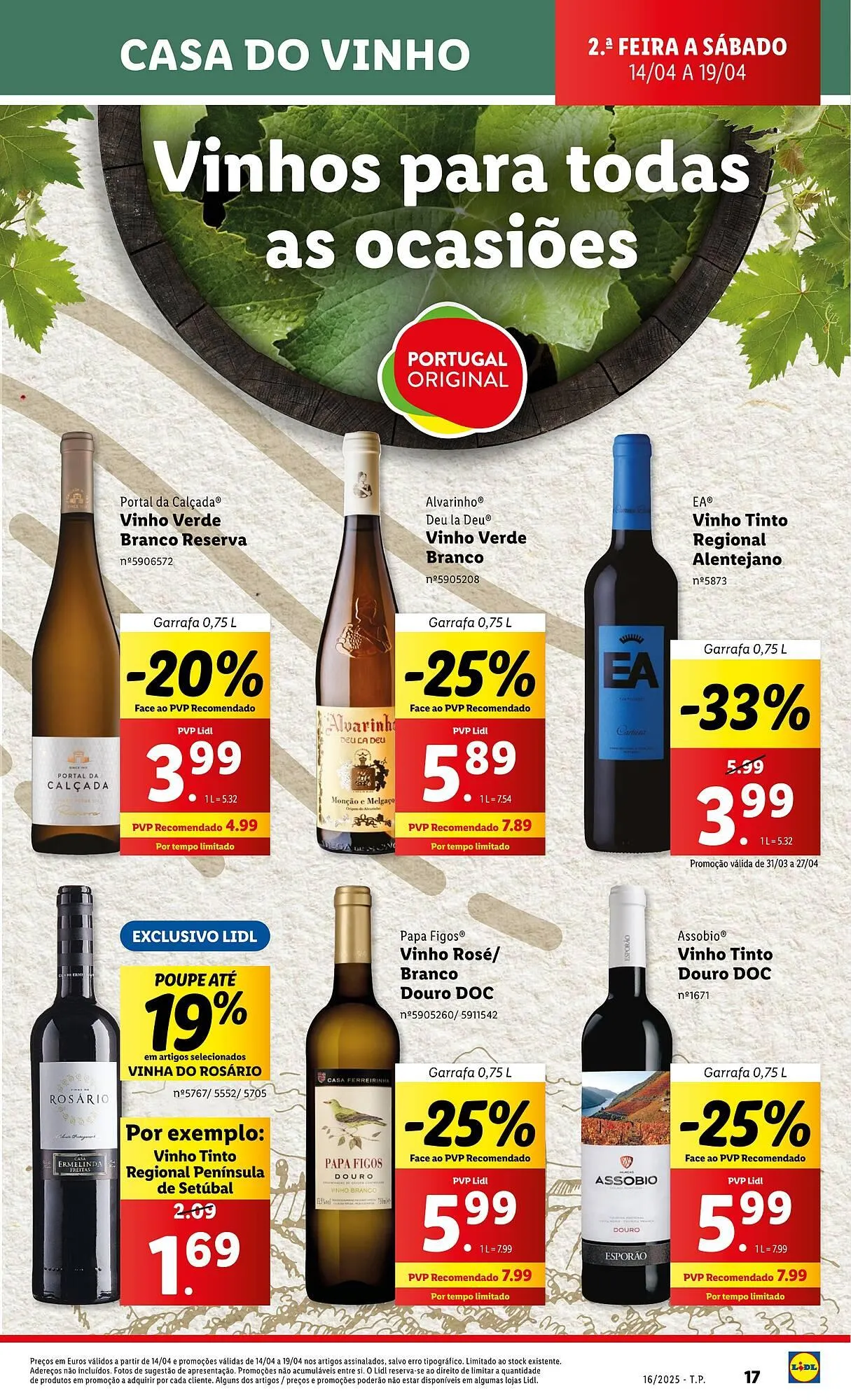 Folheto Folheto Lidl de 14 de abril até 19 de abril 2025 - Pagina 17