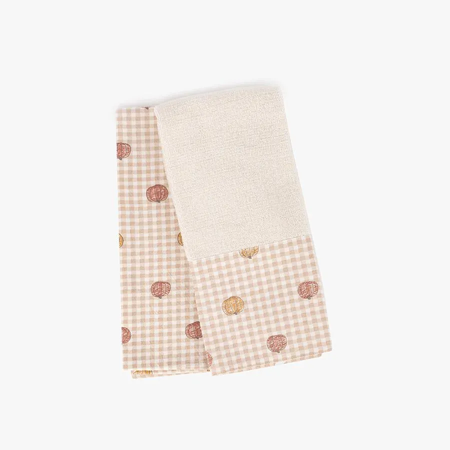 2 Panos algodão 50x70cm ABÓBORA