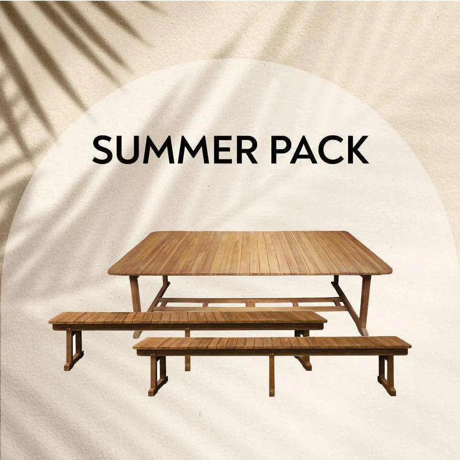 Conjunto de jardim com bancos e mesa DUBAI