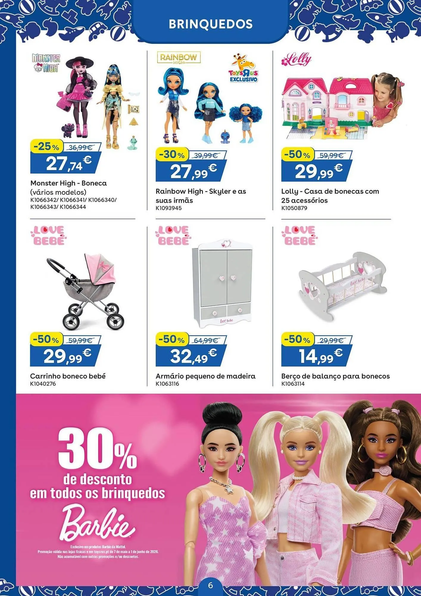 Folheto Catálogo Toys R Us de 7 de maio até 1 de junho 2026 - Pagina 6